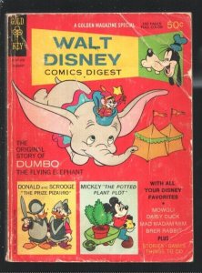 Walt Disney Comics Digest #8 1969-Carl Barks art-Dumbo-Brer Rabbit-Seven Dwar...