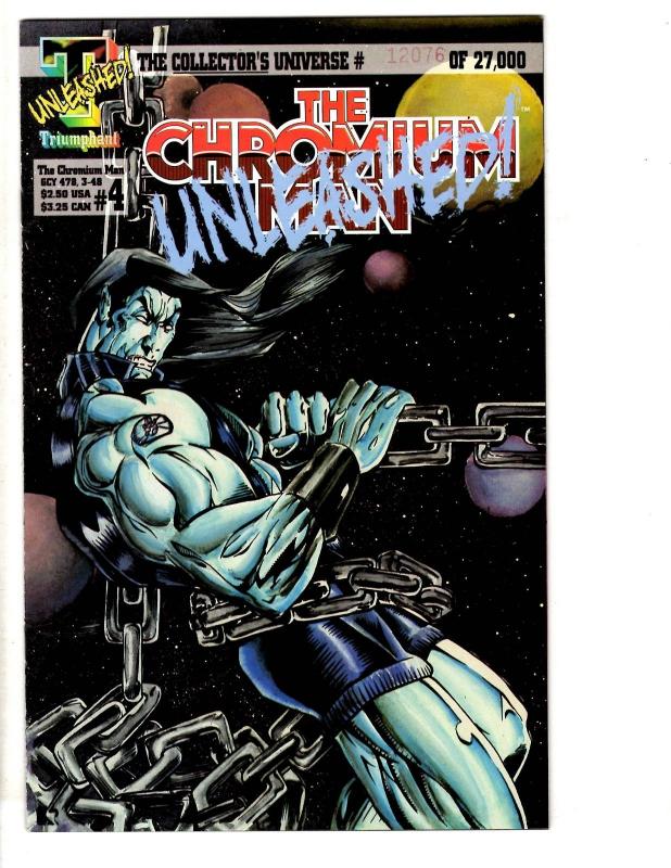 Lot Of 6 The Chromium Man Triumphant Comics Comic Books # 1 3 4 (2) 1 2  J295