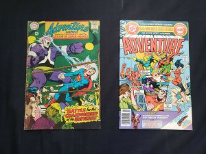 ADVENTURE COMICS 2PC (VF) FIGHT FOR THE CHAMPIONSHIP OF THE UNIVERSE 1968-75 