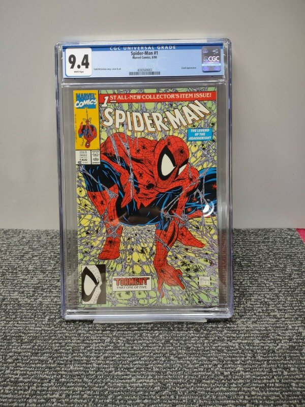 Spider-Man #1 CGC 9.4 White Pages! Marvel 1990; Todd McFarlane Cover; ? MCU 