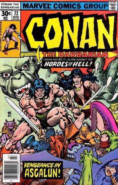 Conan the Barbarian (1970 series) #72, VF- (Stock photo)