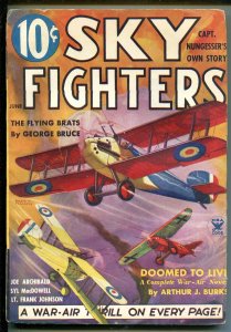 SKY FIGHTERS 6/1935-AIR WAR PULPS-WWI-BI-PLANE-fn minus