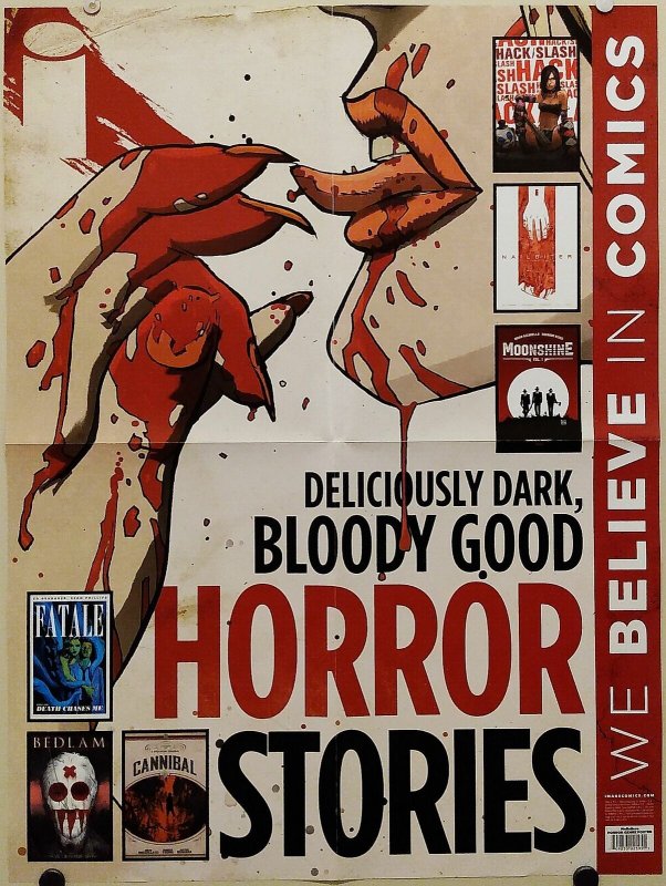 Image Comics We Believe In Horror 2018 Folded Promo Poster (18x24) New! [FP304]