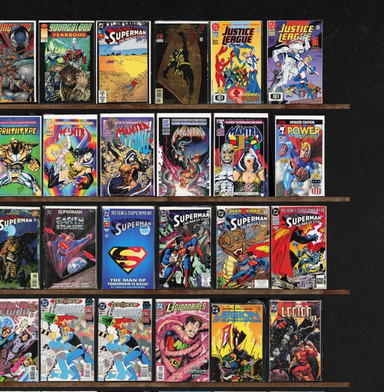 Huge Lot 150+ Comics with Bloodshot, Youngblood, Superman & More!