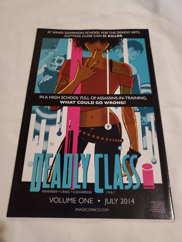 Image Firsts Deadly Class 1 Near Mint Cover by Wesley Craig