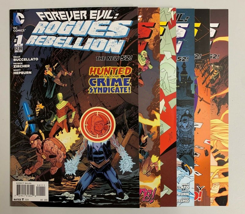 Forever Evil Rogues Rebellion #1-6 Set (DC 2013) Brian Buccellato (8.5+) 