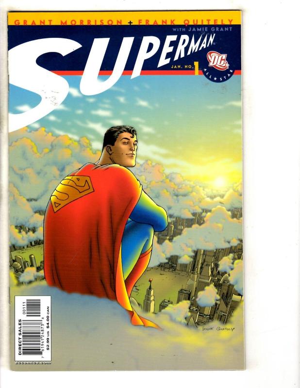 Lot Of 7 All Star Superman DC Comic Books # 1 2 4 6 7 8 11 Batman Flash MK10