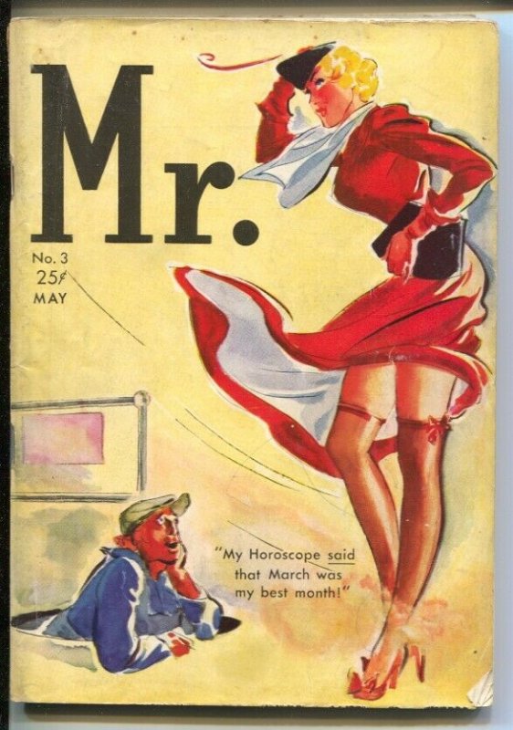 Mr. #3 5/1938-Exposed-silk stockings cover-spicy pulp thrills-FN