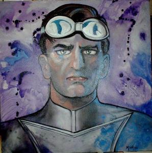 GREY LENSMAN PAINTING Marc Svenson  SA Green Lantern