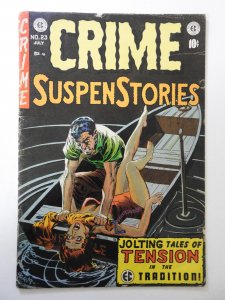 Crime SuspenStories #23 (1954) VG+ Condition 1 in spine split