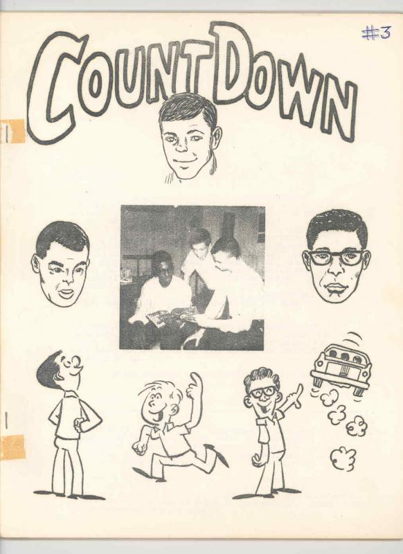 COUNT DOWN #3 PHOTO COVER -ORIGINAL .1964. DITTO FANZINE  - RONN FOSS -NICE VG