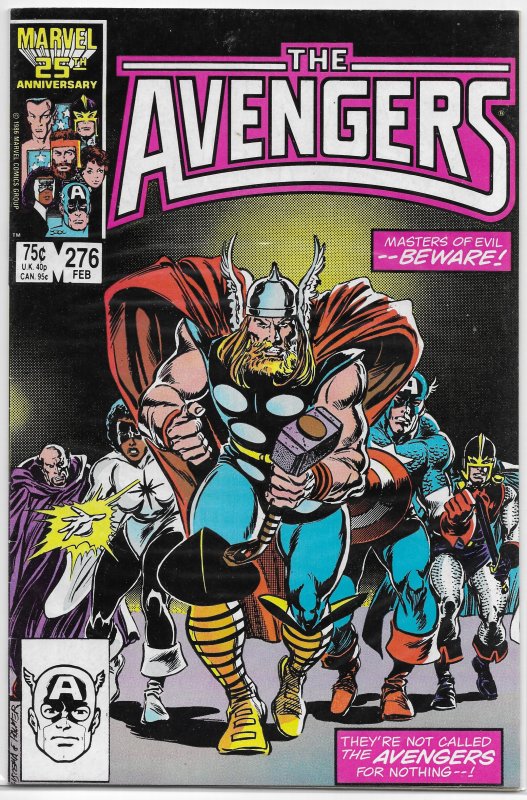 Avengers   vol. 1   #276 VG Stern/Buscema/Palmer, Masters of Evil