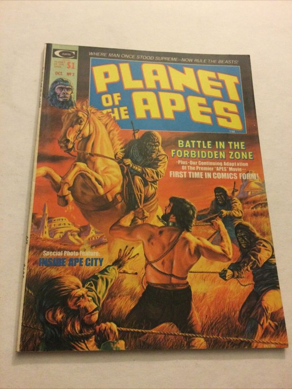 Planet Of The Apes 2 Vf Very Fine 8.0 Curtis Magazine