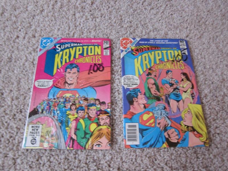 Superman presents the Krypton Chronicles #1 & #3 VF (8.0) 2 comics (662J)