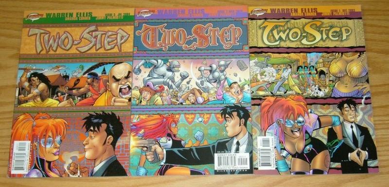 Two-Step #1-3 VF/NM complete series - warren ellis - amanda conner - cliffhanger