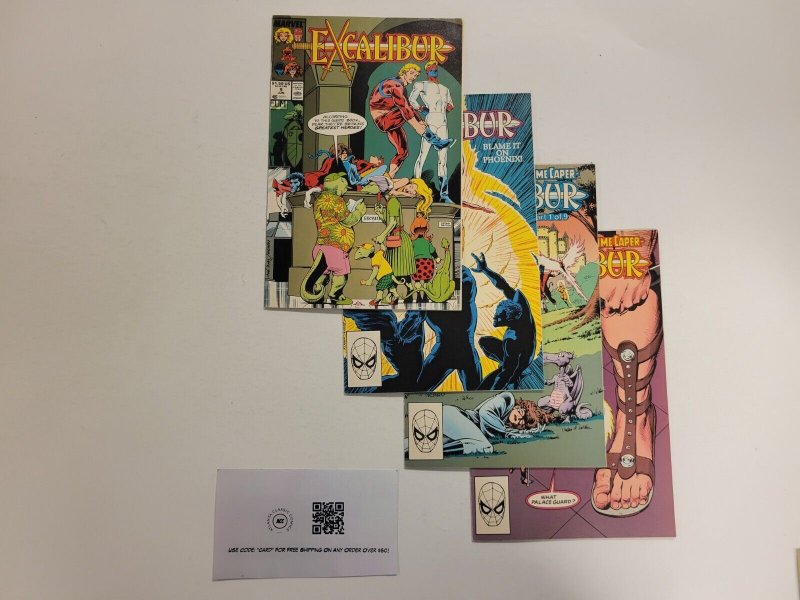 4 Excalibur Marvel Comic Books #9 11 12 13 36 TJ6