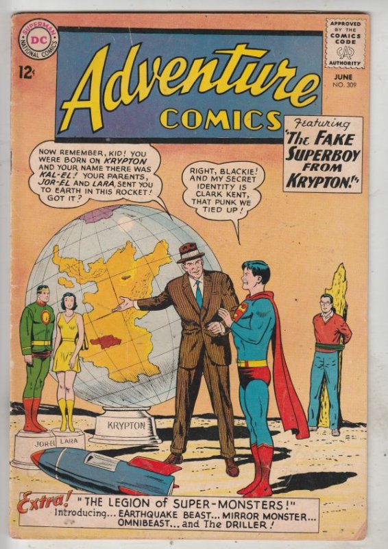 Adventure Comics #309 (Jun-63) VG+ Affordable-Grade Legion of Super-Heroes