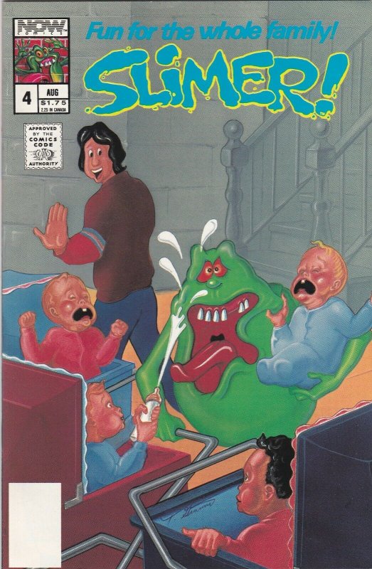 Slimer 4 NM- Now Comics Ghostbusters