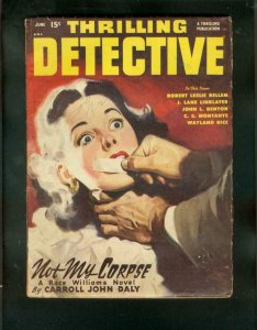 THRILLING DETECTIVE PULP-JUNE 1948-ROBERT LESLIE BELLEM VG/FN