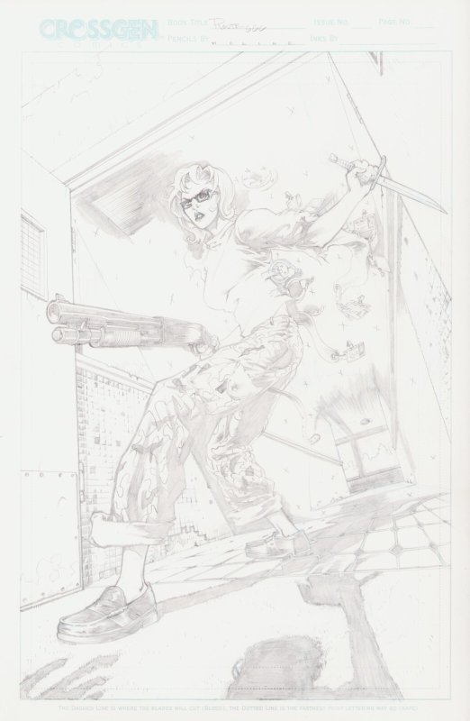 ROUTE 666 PENCIL ART COMMISSION KARL MOLINE