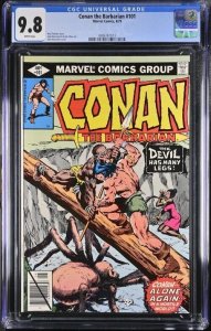 CONAN THE BARBARIAN #101 1979 MARVEL CGC 9.8 JOHN BUSCEMA WHITE PAGES