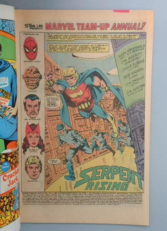 Marvel Team-Up Annual #5 VG Thing Marvel 1982 SN1