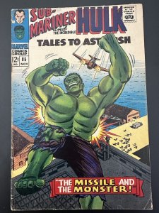 TALES TO ASTONISH #85 VG “The Missile and the Monster!”(Marvel 1966)