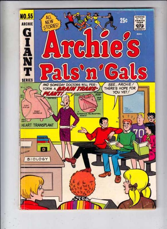 Archie's Pals 'n' Gals #55 (Dec-69) FN/VF Mid-High-Grade Archie, Betty, Veron...