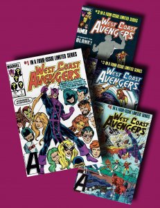West Coast Avengers #1,2,3,4 (1984 v1) Mini-Series Full Run NM
