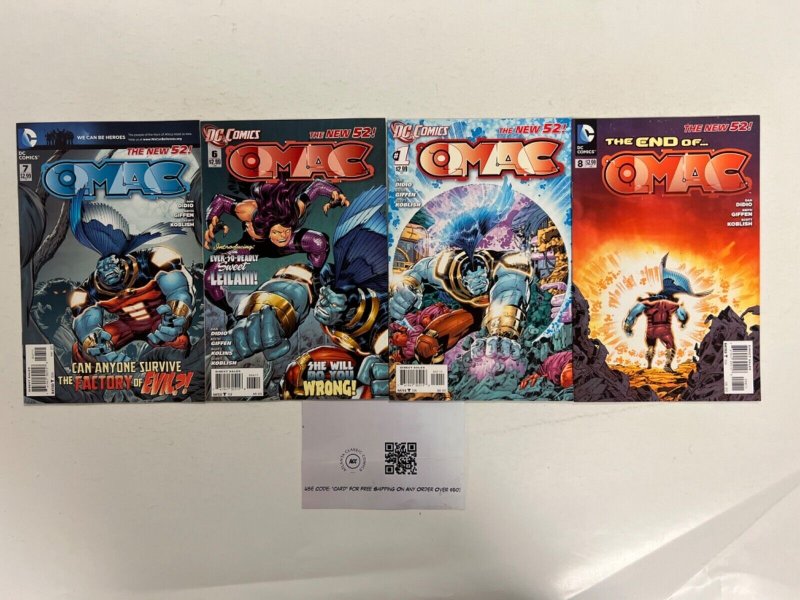 4 Omac DC Comic Books # 1 6 7 8 Robin Batman Superman Wonder Woman 48 JS44