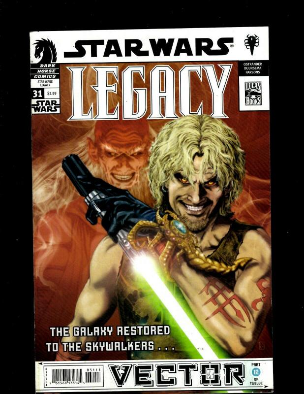 Lot of 7 Star Wars Legacy Dark Horse Comic Books #26 27 28 29 30 31 32 J398