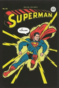 Superman #32 1945 4x5 Cover Postcard 2010 DC Comics Lightning Tickles