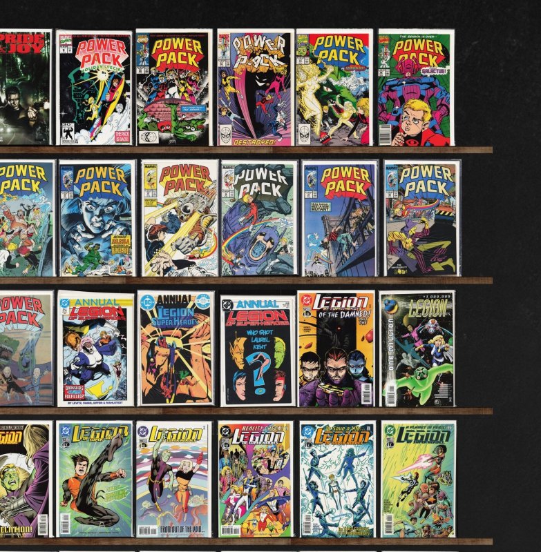 Huge Lot 150+ Comics with Legion Of Super Heroes, Power Pack & More!