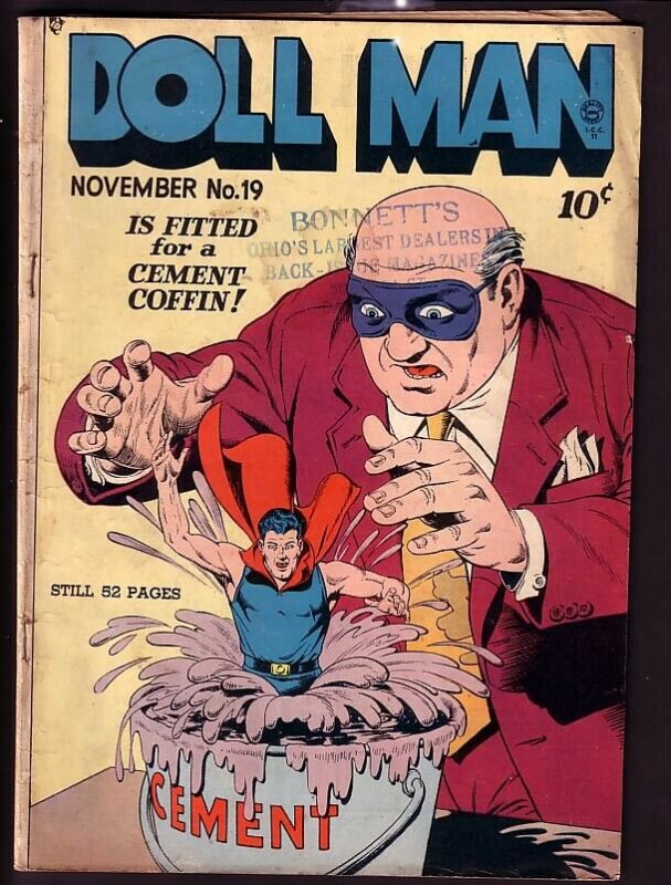 DOLL MAN #19-TORCHY TIED UP INSIDE!-QUALITY COMIC-RARE VG 