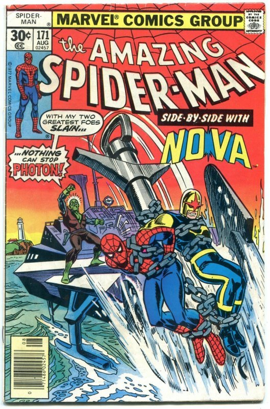 Amazing Spider-Man #171 1977- Photon- Nova- VG/FN