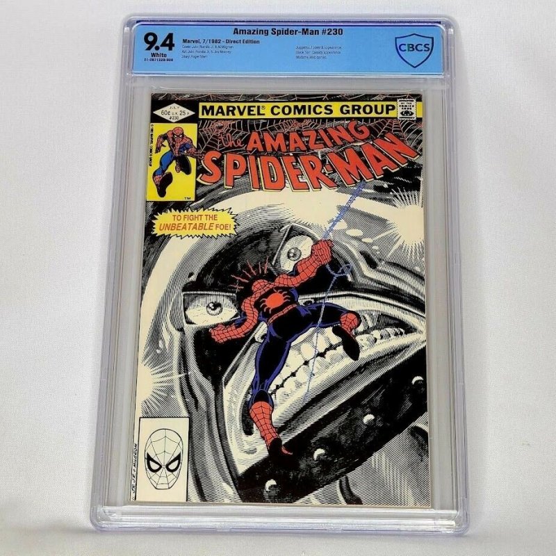 Amazing Spider-Man #230 Marvel 1982 CBCS 9.4 Juggernaut Madame Webb Key