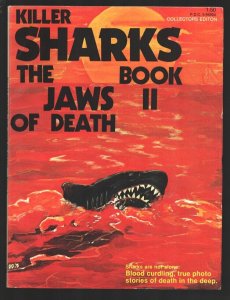 Killer Sharks-The Jaws of Death #2 1970's-Book #2-Shark cover-Photos & info a...