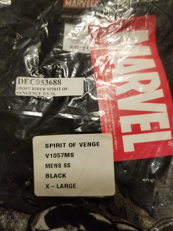 Ghost Rider Spirit of Vengeance T-Shirt XL NOS w/ Tags  Marvel