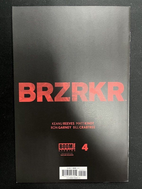 BRZRKR #4 NM Boom! Studios C54A