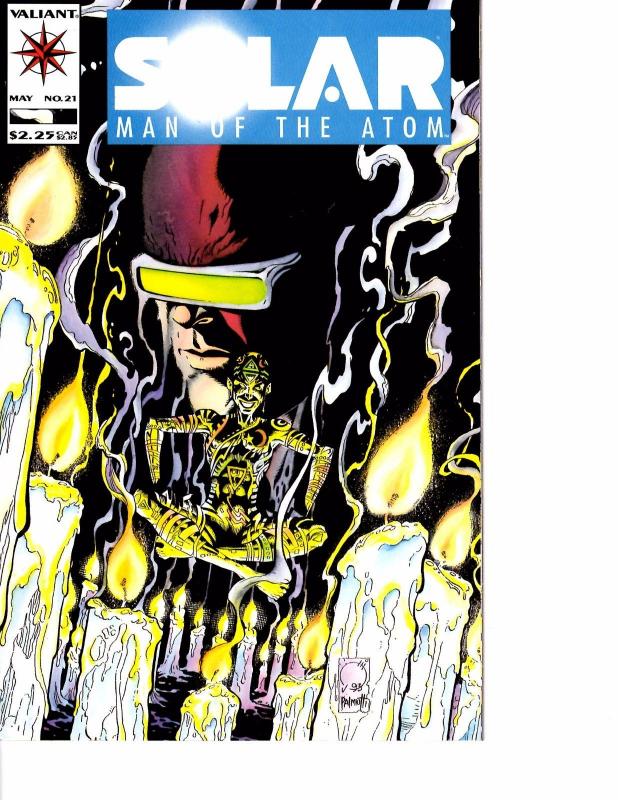 Lot Of 2 Solar Man of the Atom Valiant Comic Book #21 22  AH12