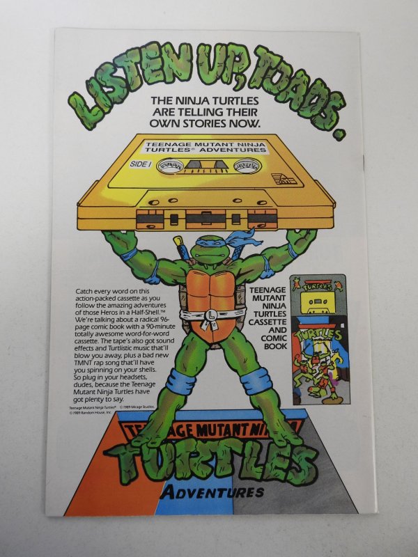 Teenage Mutant Ninja Turtles Adventures #3 (1989) VF+ Condition! Signed no cert