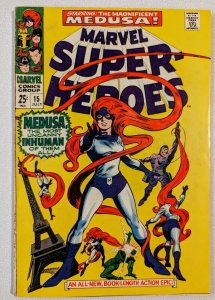 Marvel Super-Heroes #15 1968 7.0-7.5 Range First Solo Medusa Story Key Issue