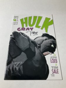 Hulk Gray 4 Nm Near Mint Signed Tim Sale Marvel Comics