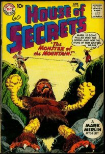 House of Secrets #33 1960- Mark Merlin- DC monster cover FN