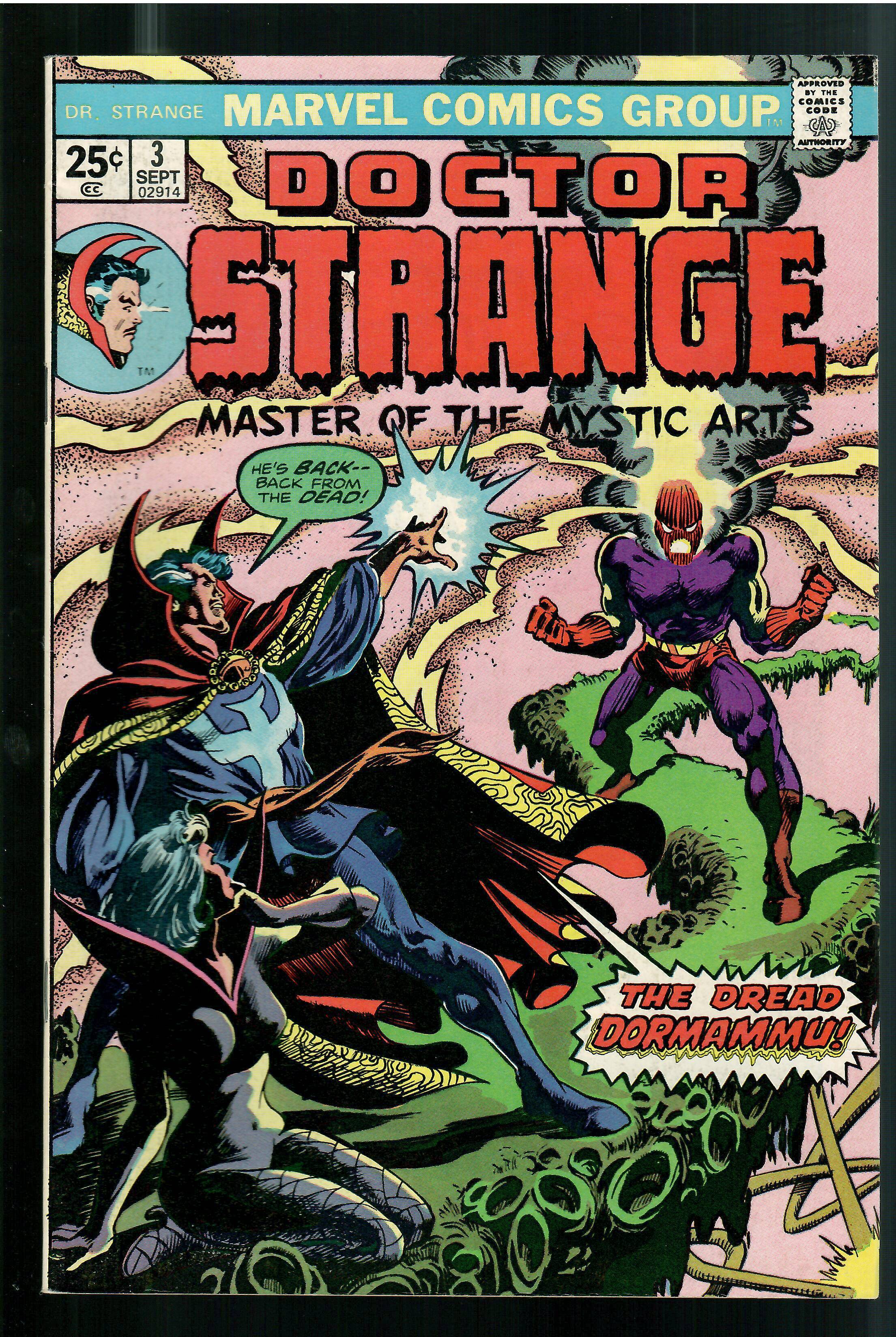 DR.STRANGE 3 VF+ 8.5 ;older issue story-new dialogue and new art