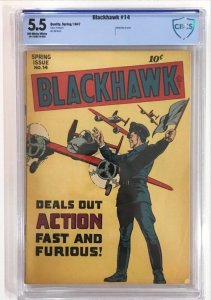 Blackhawk #14 (Quality, 1947) CBCS 5.5