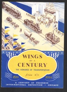 Wings Of A Century 1934-Romance of Transportation program book-International ...