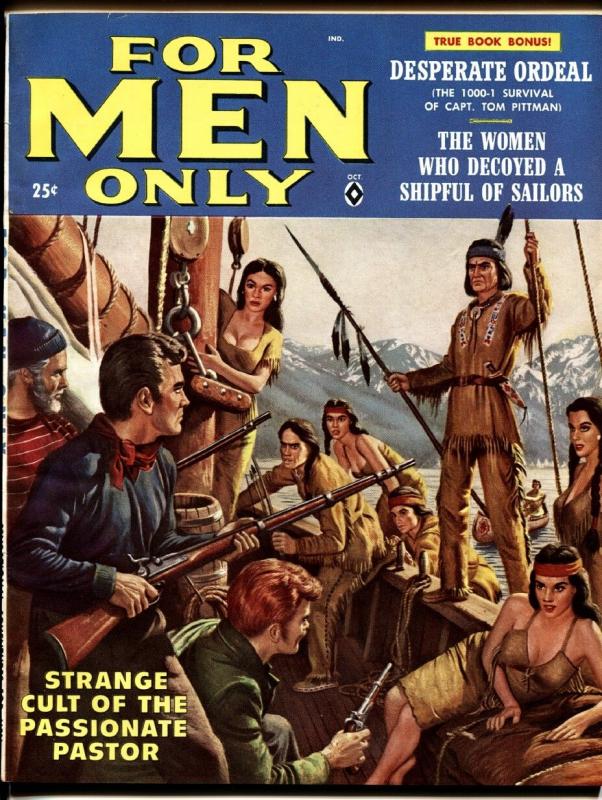 For Men Only Oct 1958- Pulp Magazine - Bad mags - kidnapped harlots ...