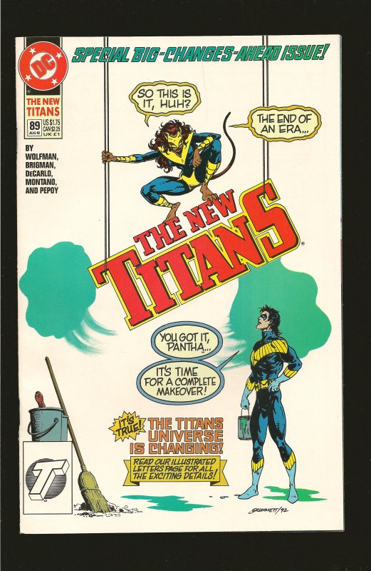 DC Comics The New Teen Titans No 89 August 1992