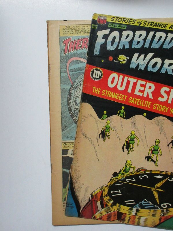 Forbidden Worlds (ACG April 1958) #65 PR-FR Detached Cover